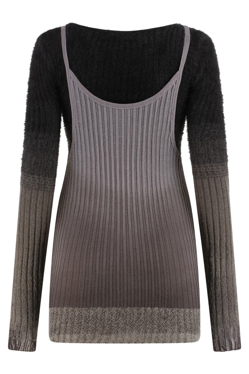 The Attico Ribbed Knit Dress