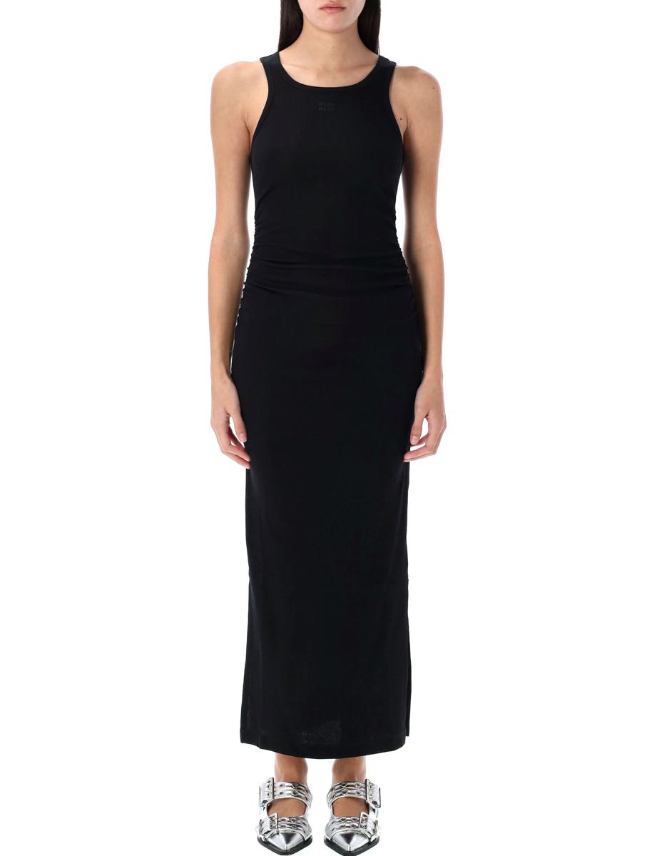 Ganni Rib Knit Tank Top Long Dress