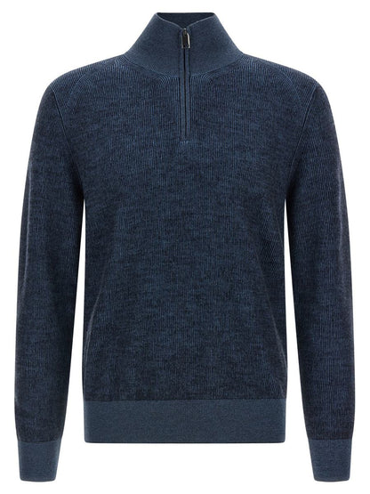 Brioni Half Zip Sweater