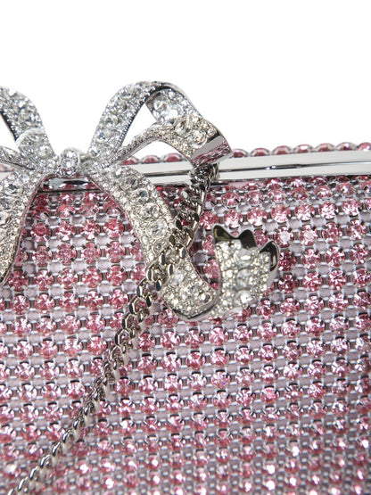 Self-Portrait 'Pink Crystal Box' Clutch