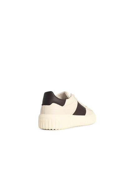 Hogan 'H-Stripes' White Leather Sneakers
