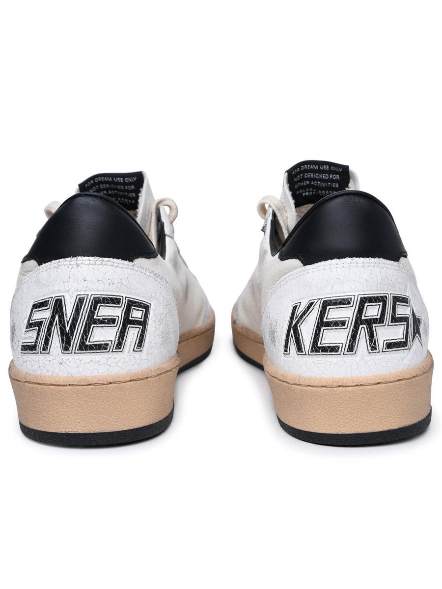 Golden Goose 'Ball Star' White Leather Sneakers