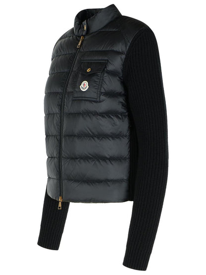Moncler Black Virgin Wool Blend Jacket
