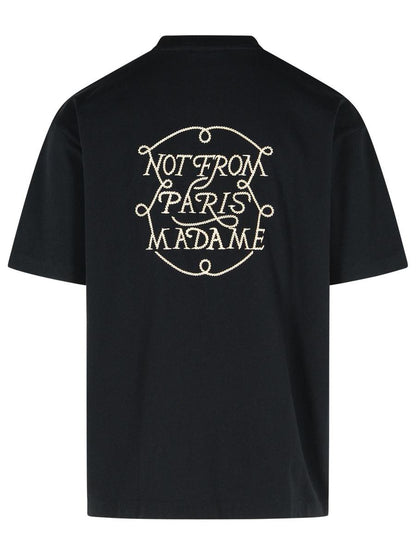 Drôle De Monsieur Black Cotton T-Shirt