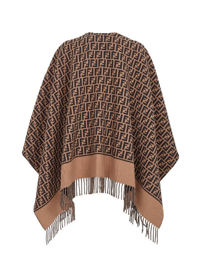 Fendi Wool And Cashmere Poncho