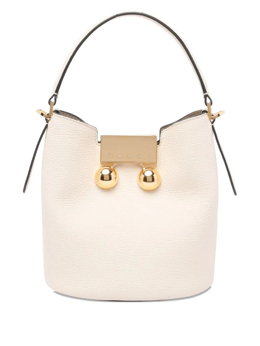 Marni Trunkaroo Leather Bucket Bags