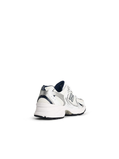 New Balance '530' White Fabric Sneakers
