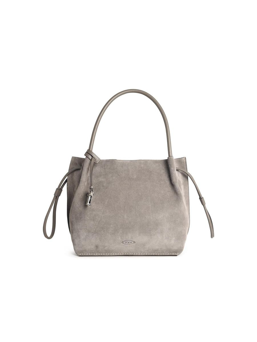 Tod'S Grey Suede Bag