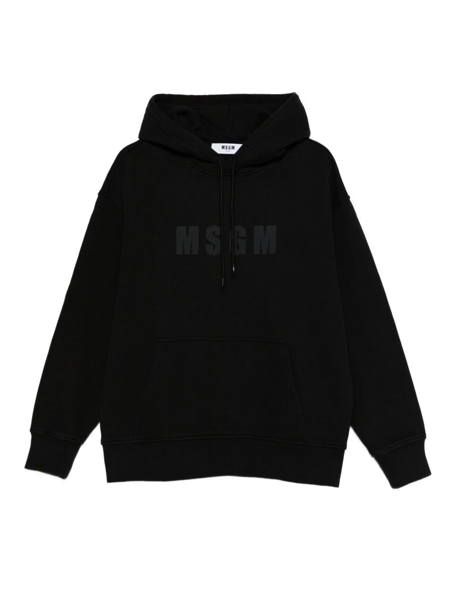 Msgm Cotton T-Shirt With Front Printed Logo