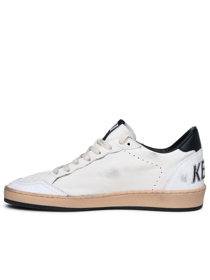 Golden Goose 'Ball Star' White Leather Sneakers
