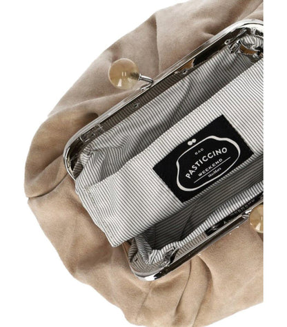 Weekend Max Mara Pasticcino Valois Small Beige Clutch