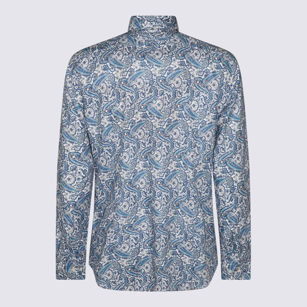 Etro Blue Cotton Shirt