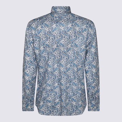 Etro Blue Cotton Shirt