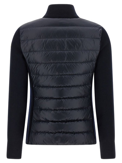 Moncler Two-Material Cardigan