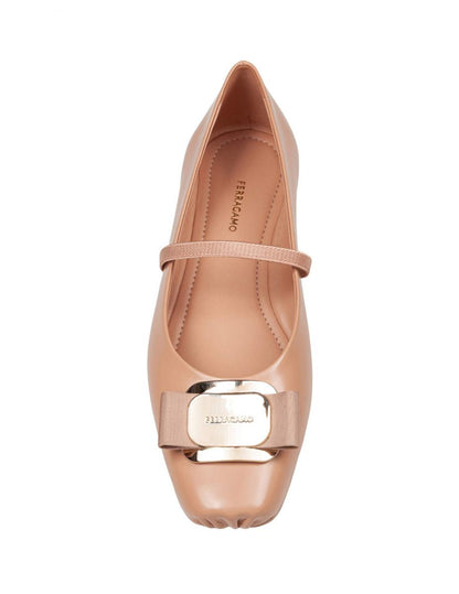 Salvatore Ferragamo Soft Leather Ballerina Flat