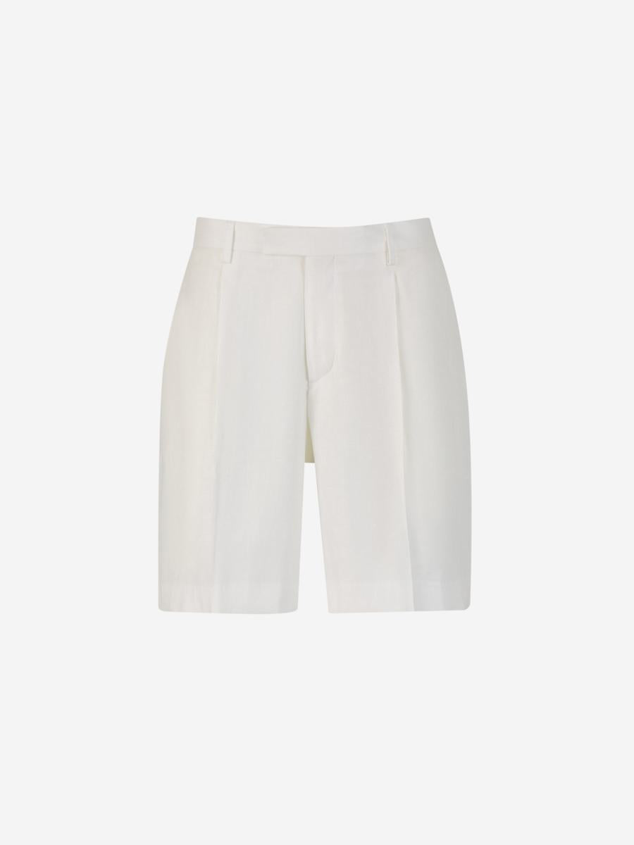 Lardini Linen Formal Bermuda Shorts