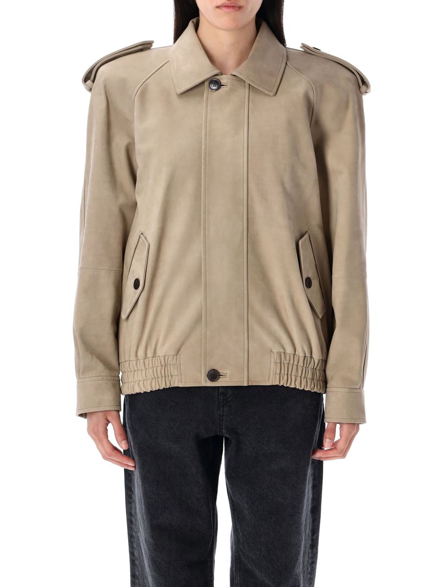 Saint Laurent Nubuck Bomber Jacket