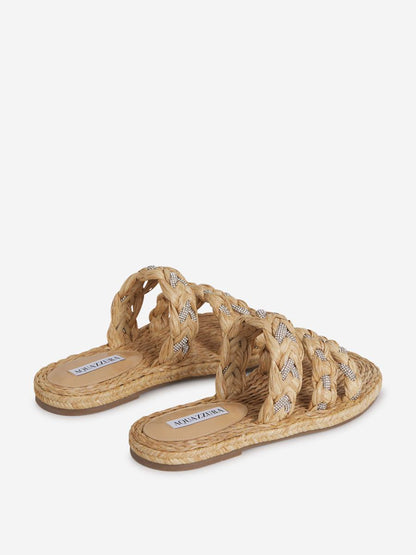 Aquazzura Raffia Coastal Sandal