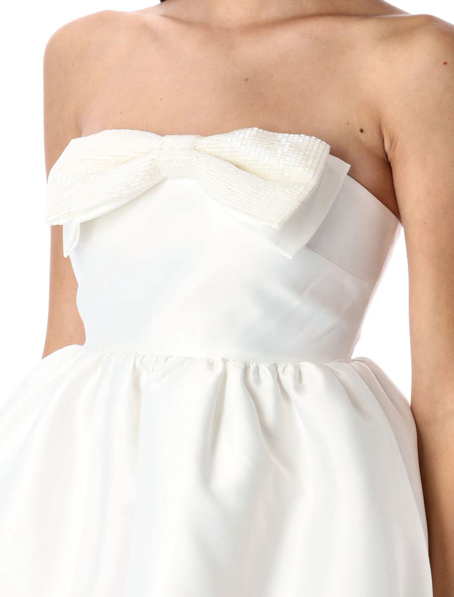 Self-Portrait Taffeta Bandeau Mini Dress