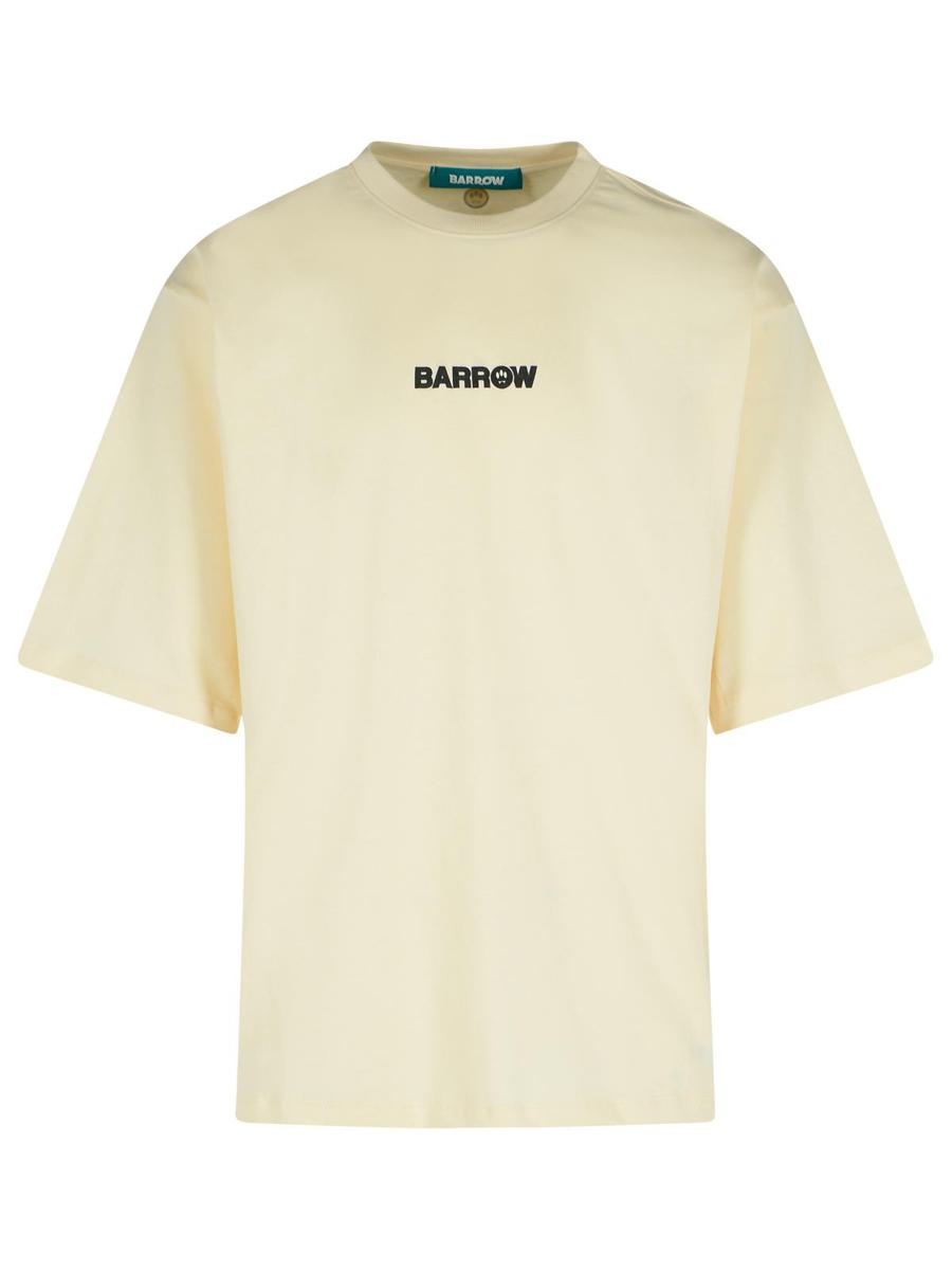 Barrow Cream Cotton T-Shirt