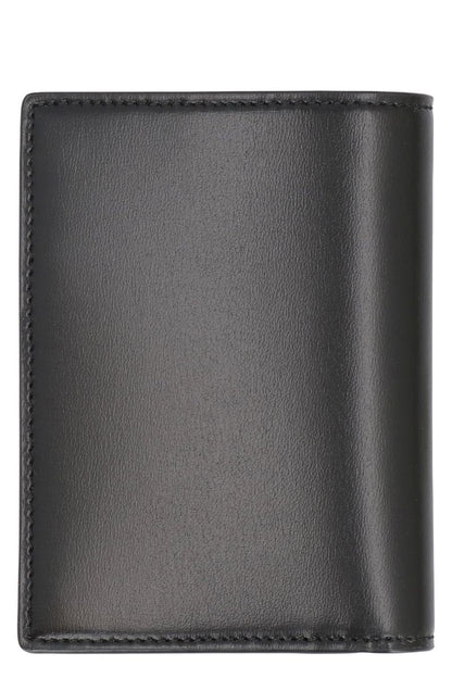 Saint Laurent Tiny Cassandre Leather Card Holder