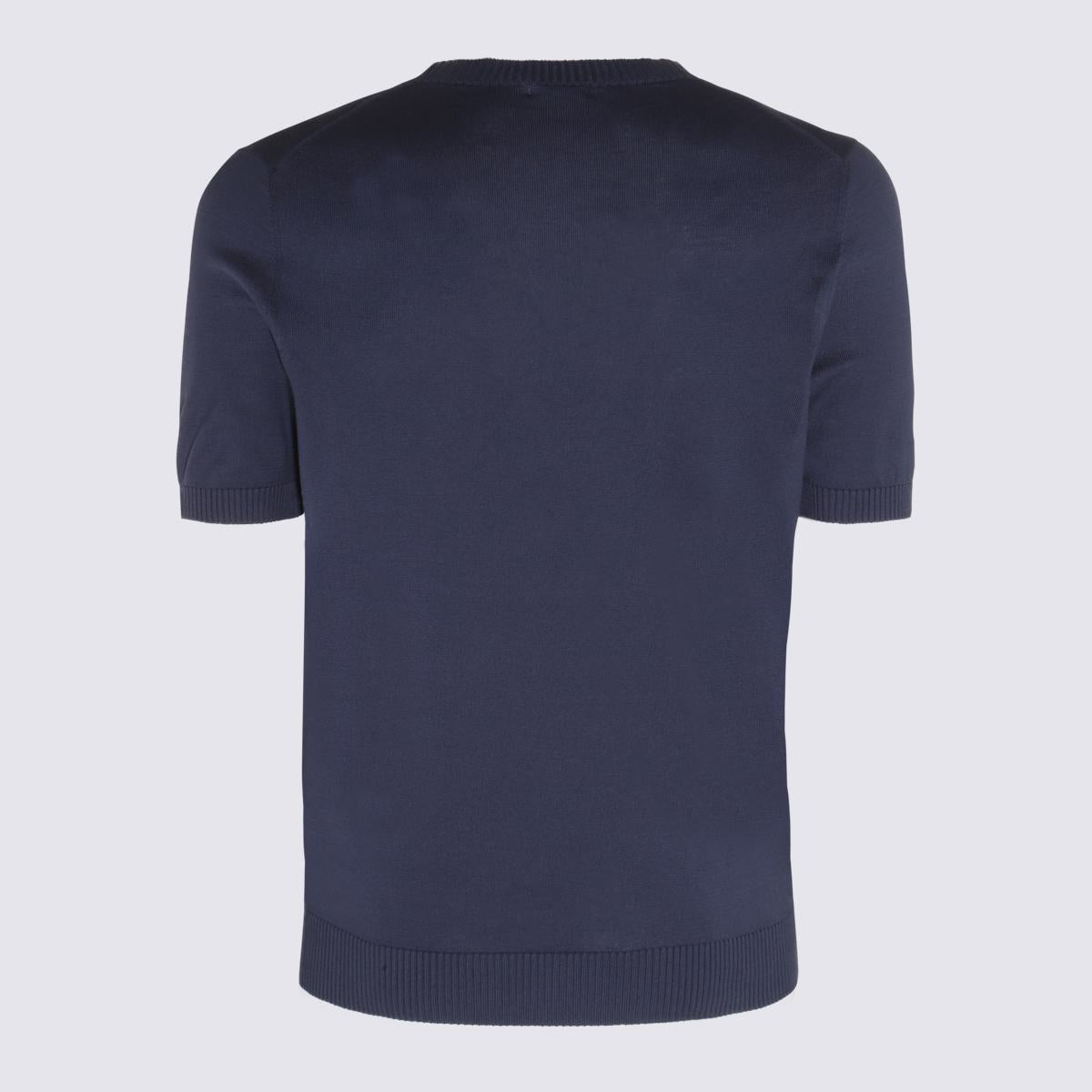 Malo Blue Cotton Sweatshirt