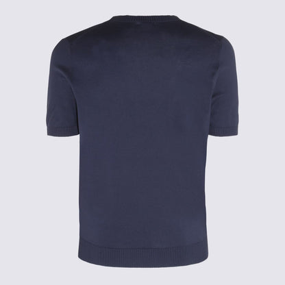 Malo Blue Cotton Sweatshirt