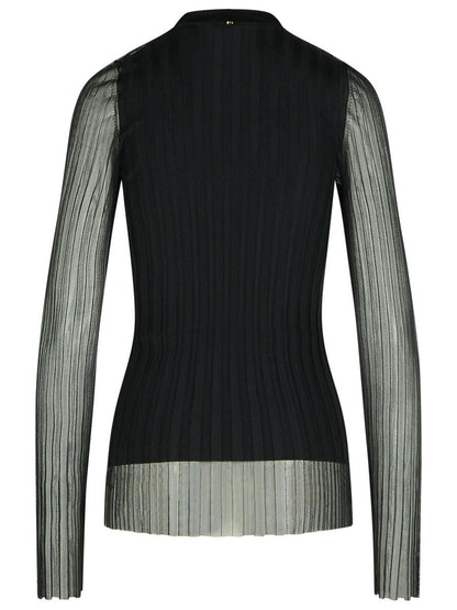 Sportmax 'Acino' Black Polyamide Blend Sweater