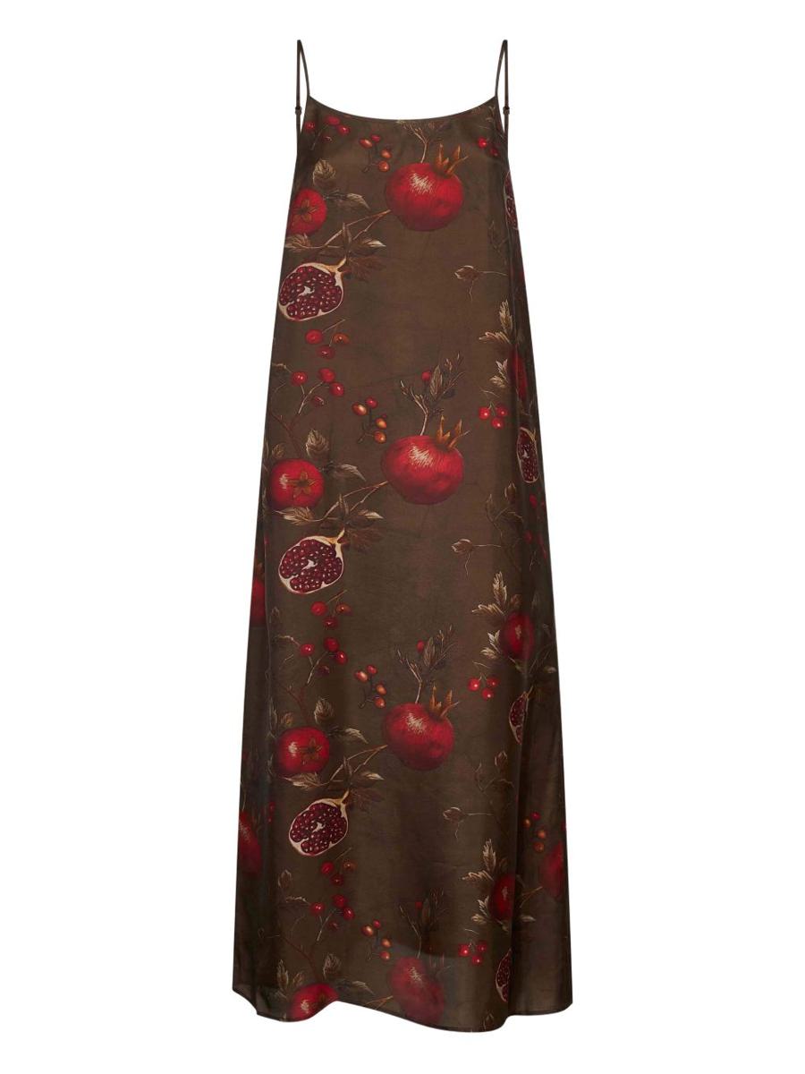 Uma Wang Printed Long Dress