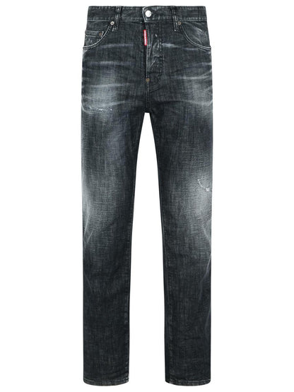DSQUARED2 '642' Black Cotton Jeans