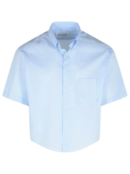 Maison Margiela Light Blue Cotton Shirt