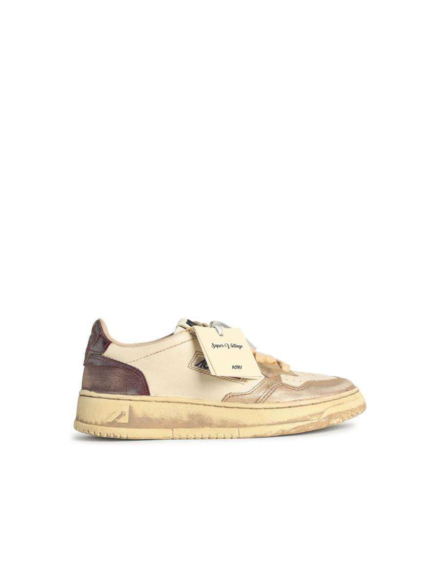 Autry 'Super Vintage' White Leather Sneakers