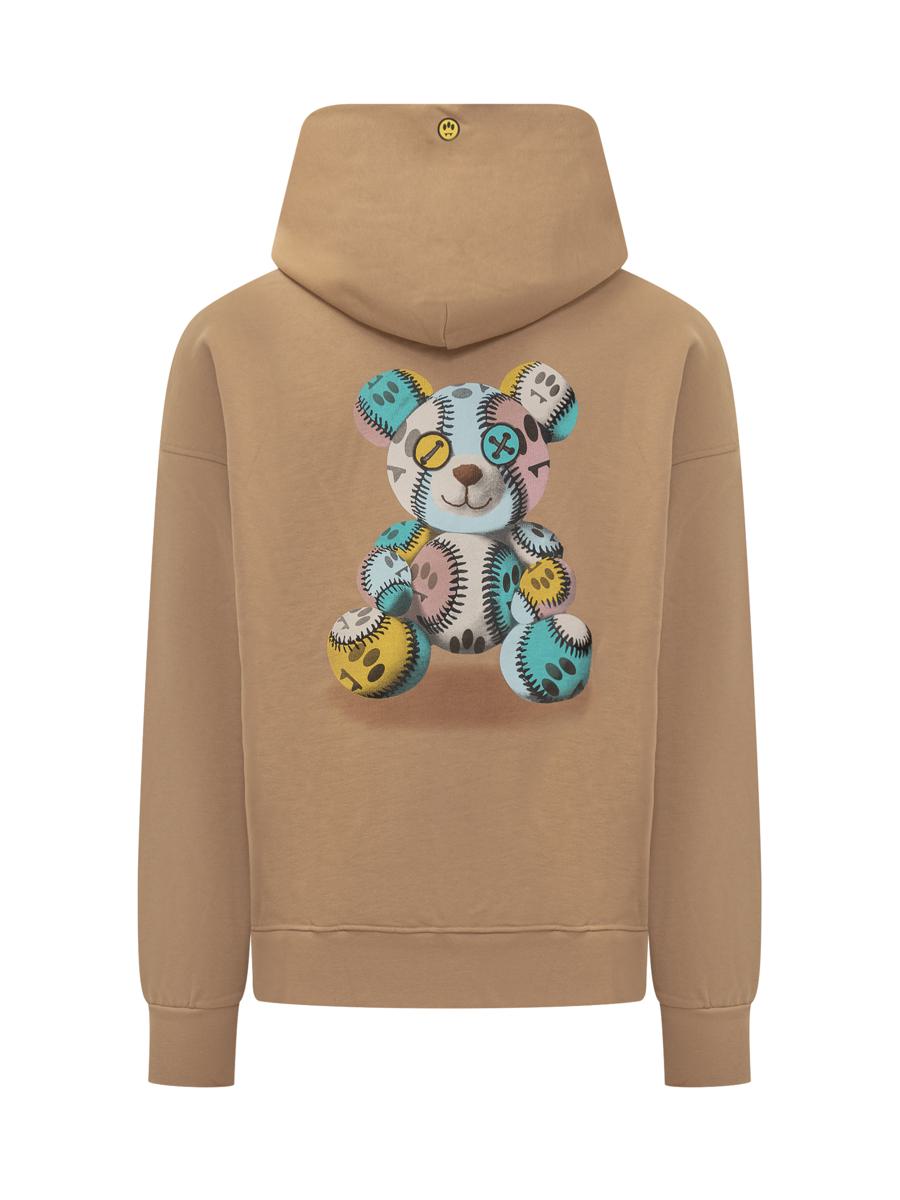 Barrow Beige Logo Embroidered Barrow Hoodie