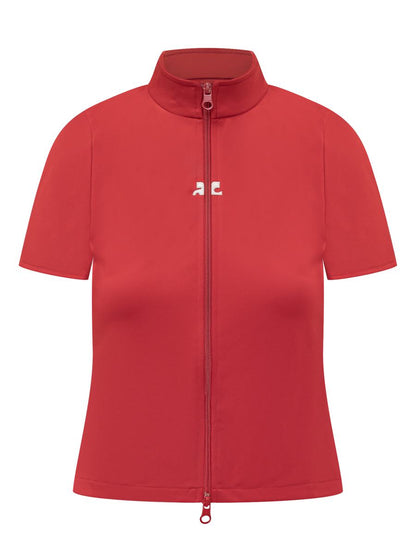 Courrèges Red Courrèges Top With Front Zipper