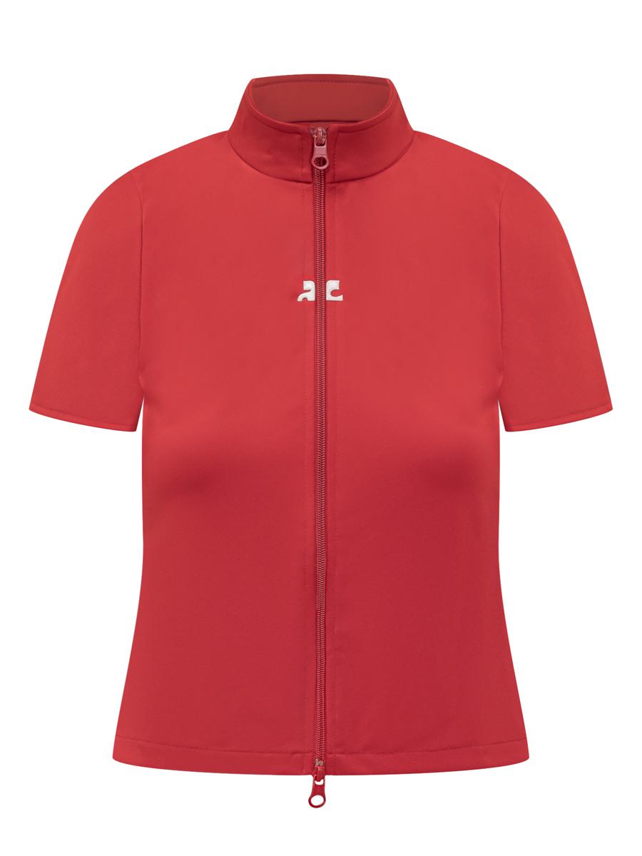 Courrèges Red Courrèges Top With Front Zipper
