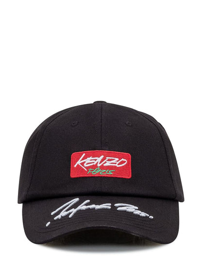 Kenzo Kenzo Black Cap With Patch
