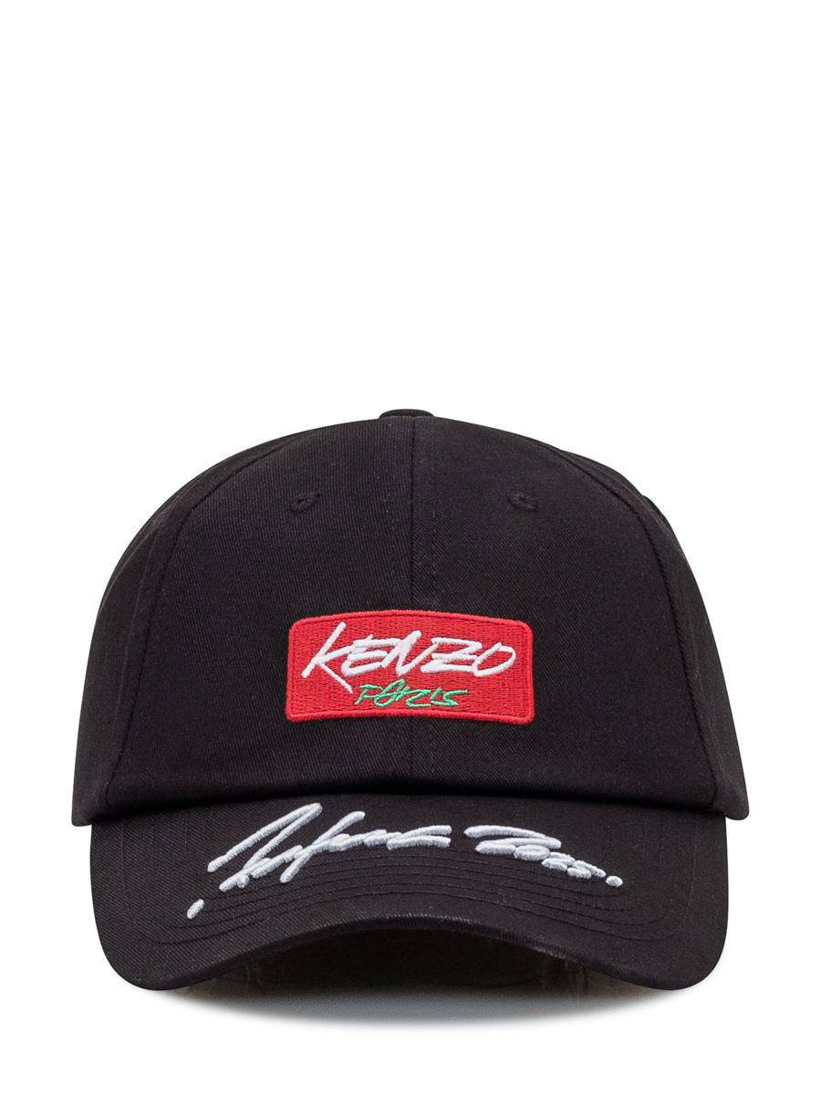 Kenzo Kenzo Black Cap With Patch