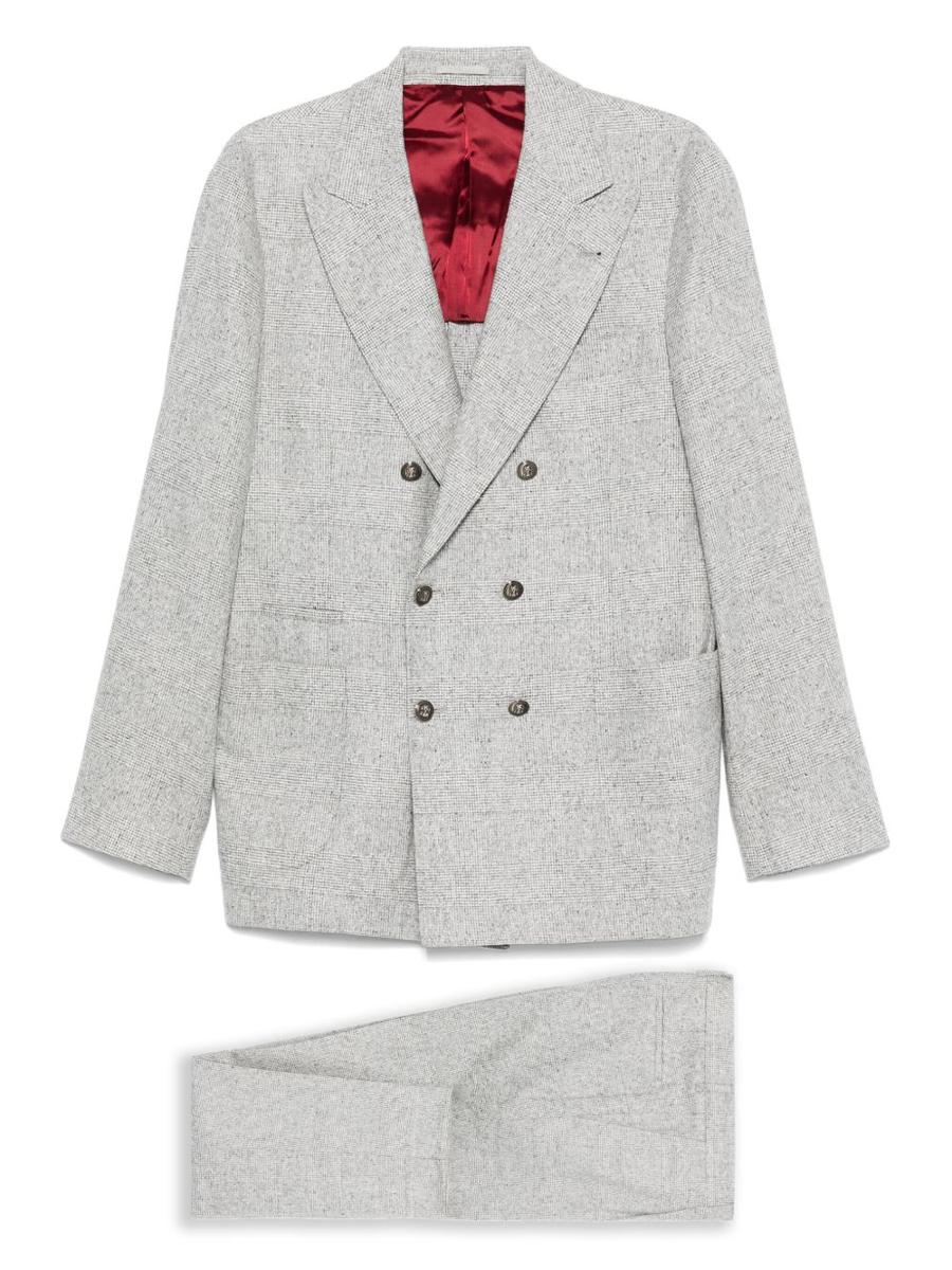 Brunello Cucinelli Wool And Silk Double-Breasted Suit