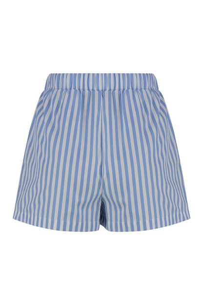 Elisabetta Franchi Striped Poplin Shorts