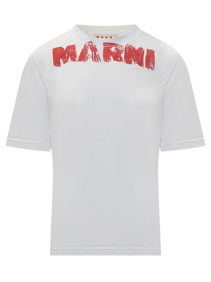 Marni Marni T-Shirt With Red Logo