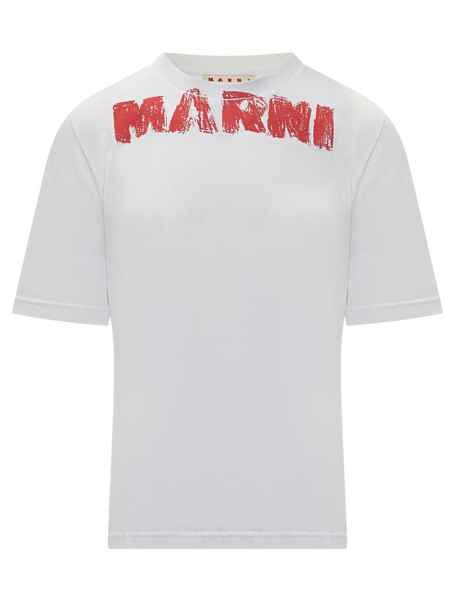 Marni Marni T-Shirt With Red Logo