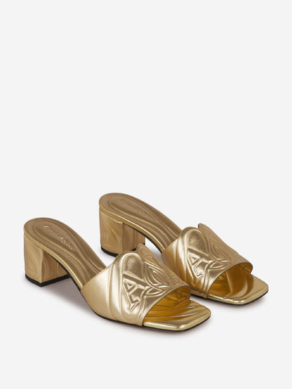 Alexander McQueen Logo Leather Sandals