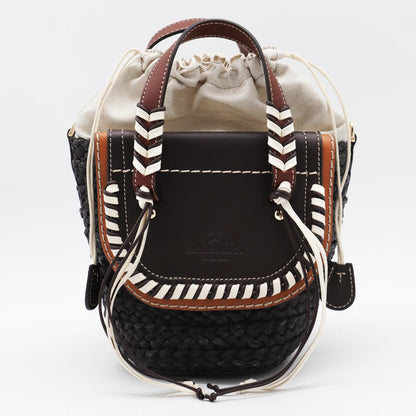 Cuba Lab Black Leather Habanera Satchels Bag