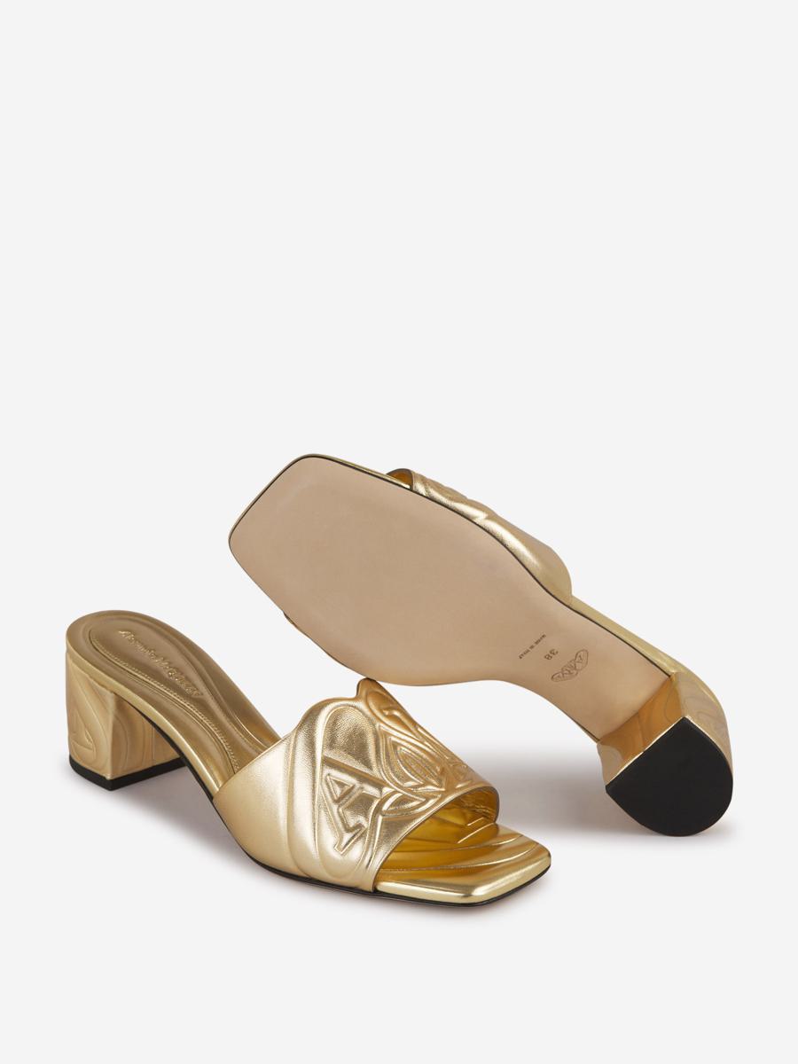 Alexander McQueen Logo Leather Sandals