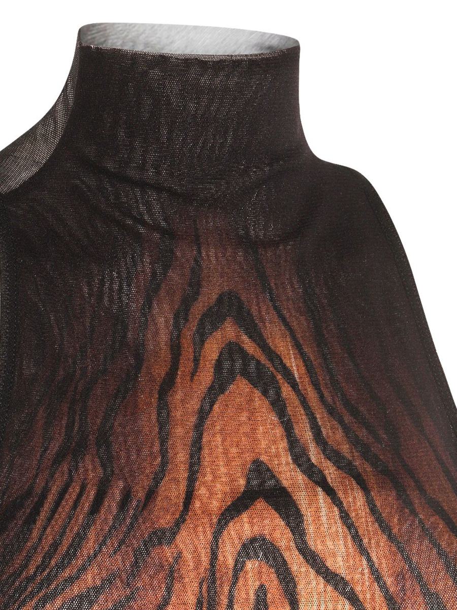 Jean Paul Gaultier The Long Draped Wood Long Dress
