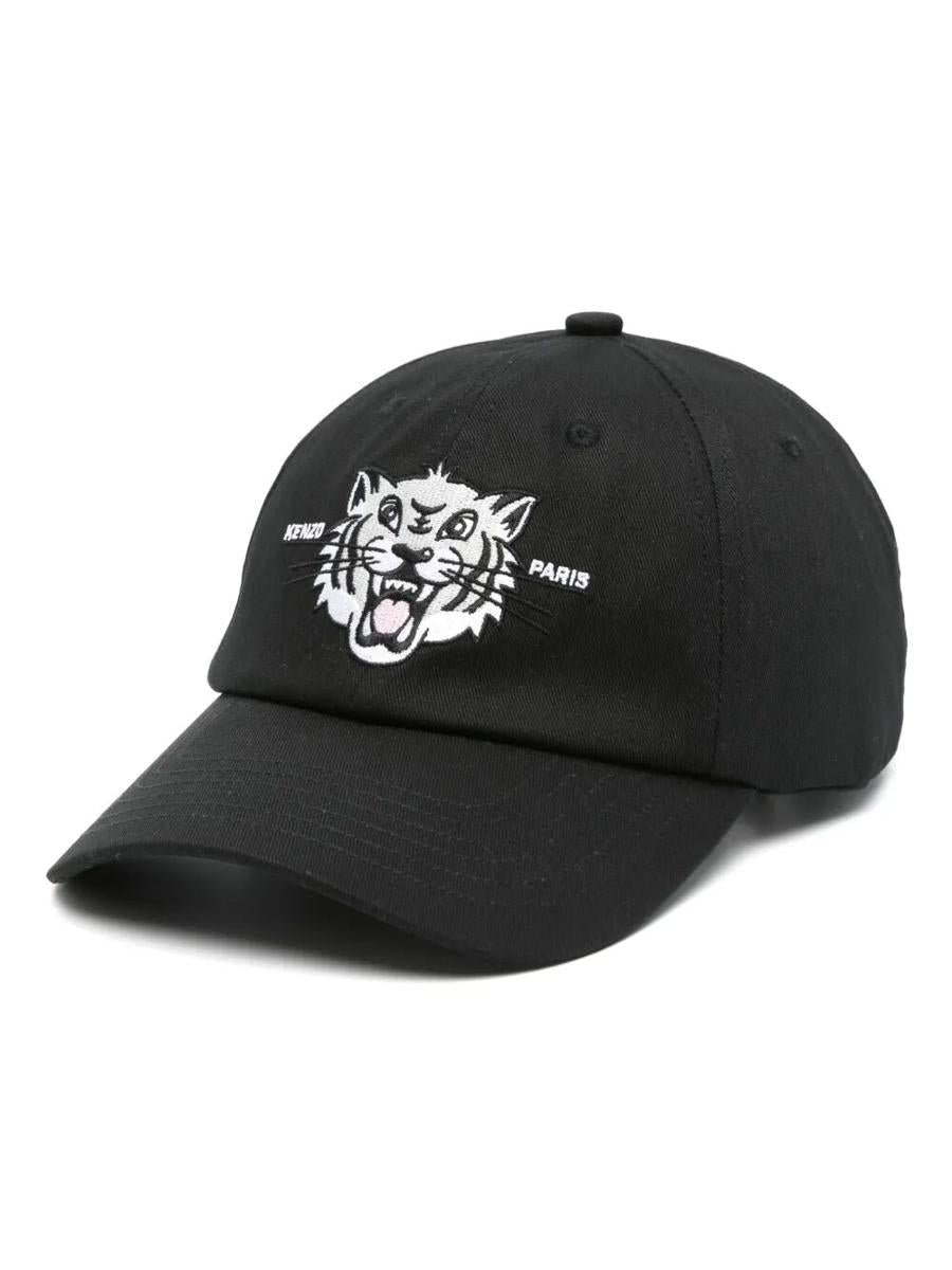 Kenzo ` Happy Tiger` Embroidered Cotton Cap Accessories