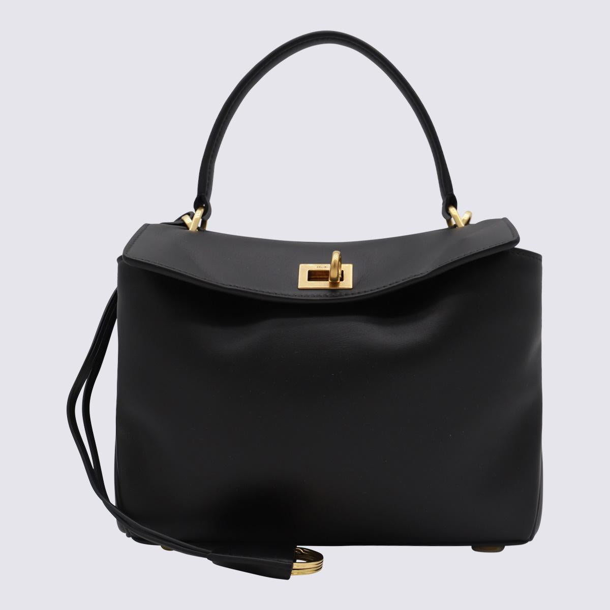 Balenciaga Black Leather Rodeo Mini Top Handle Bag