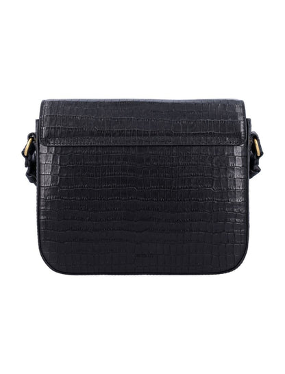 Sessun Sessùn Diviluz E Crocodile-Print Leather Box Bag