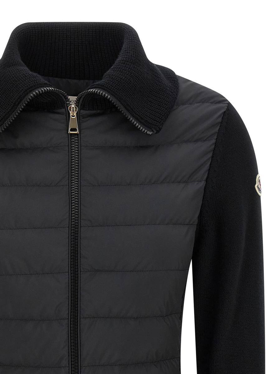 Moncler Two-Material Cardigan