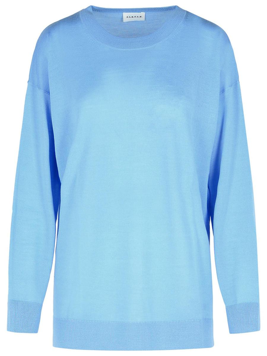 P.A.R.O.S.H. 'Over' Sweater In Light Blue Wool Blend
